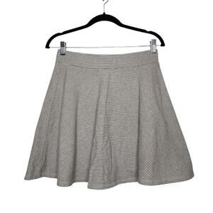 Vintage y2k Bongo Mini Skater SKirt Stripe Gray White Large Surf